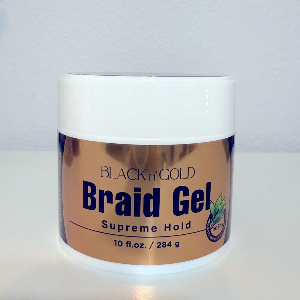 NEW- Black n gold
Braid Gel